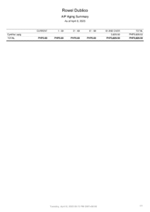 APAgingSummary